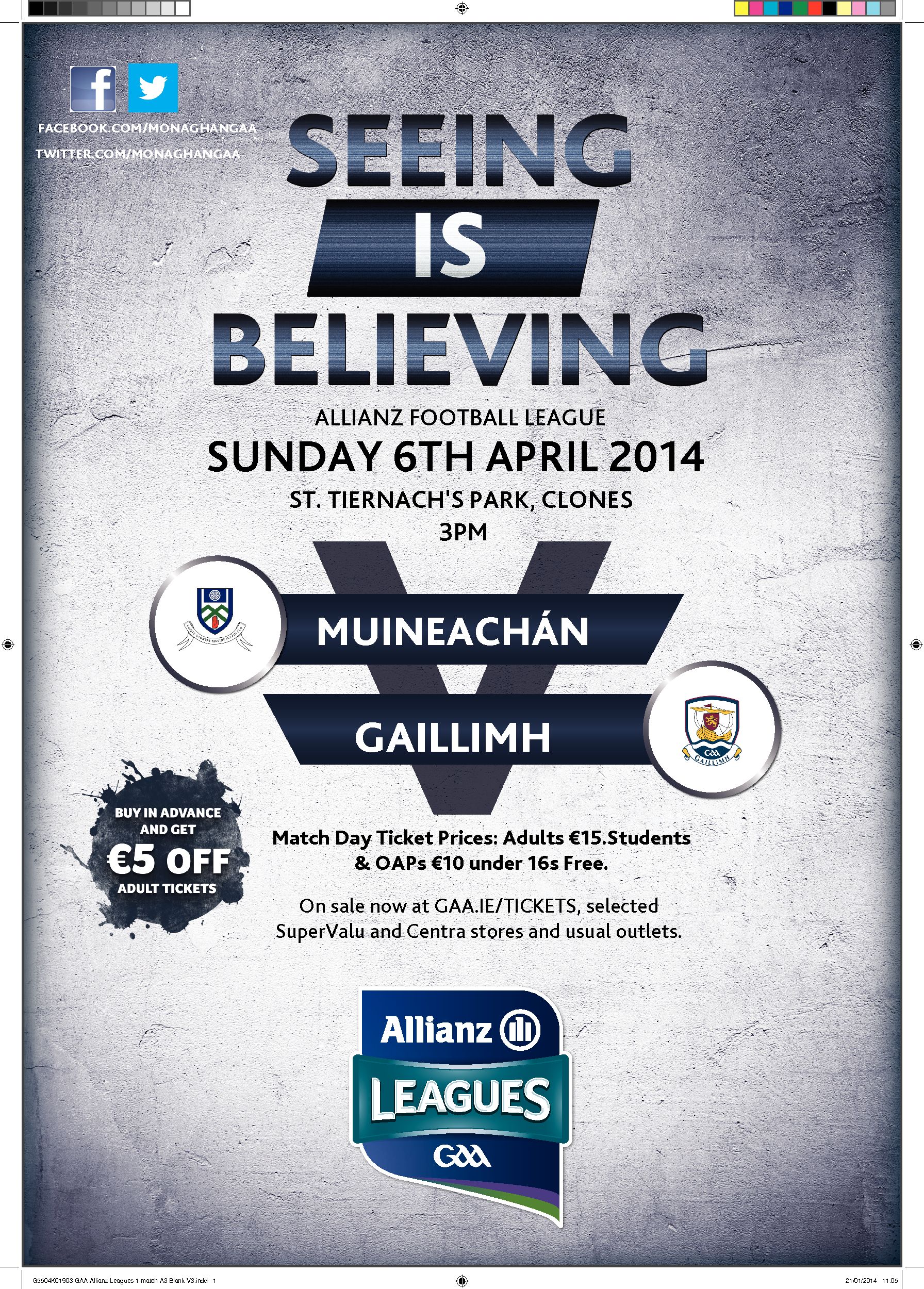 Allianz Div 2 League Game between Monaghan and Galway 