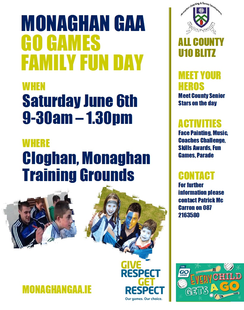 U10 GoGames Family Fun Day this Saturday in Cloghan