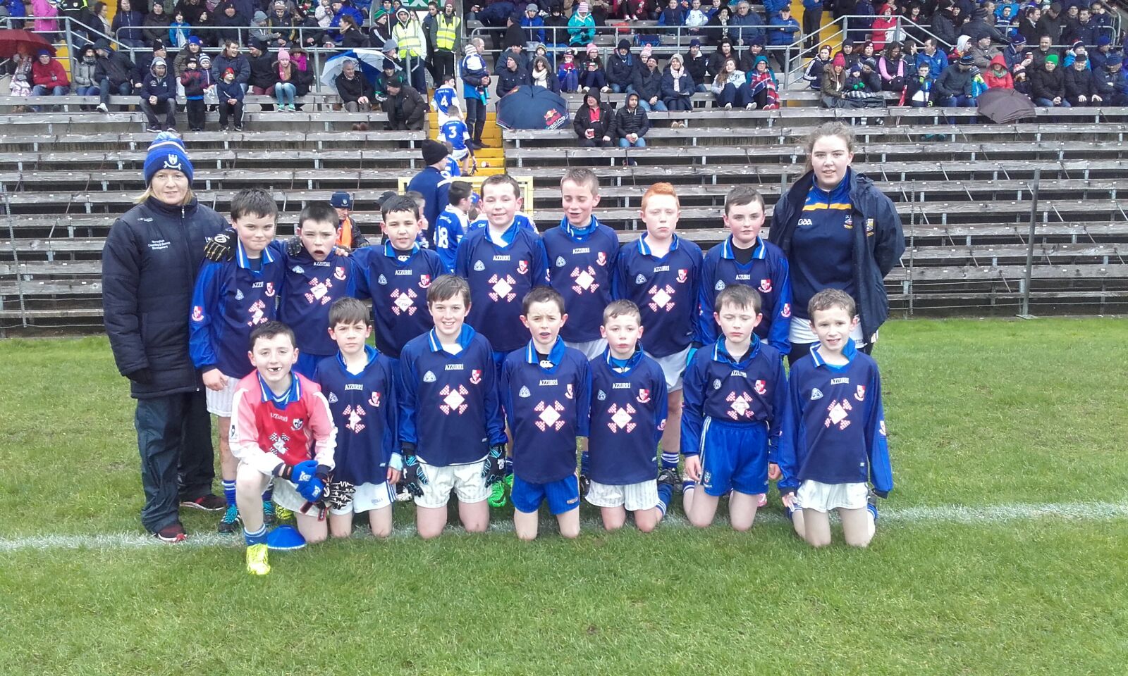 Local Primary Schools take part in Half Time Game at Monaghan v Down game